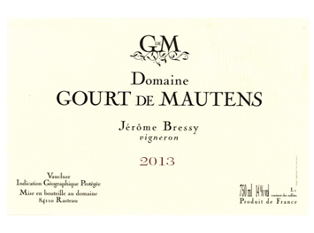 Domaine Gourt de Mautens - IGP Vaucluse - Rouge - 2013