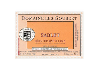 Domaine Les Goubert - Côtes du Rhône Villages - Sablet Rouge 2007