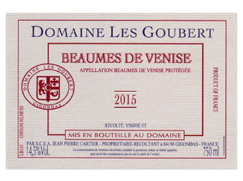 Domaine Les Goubert - Beaumes de Venise - Rouge - 2015