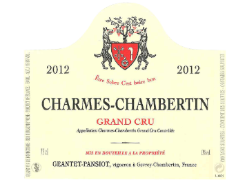 Domaine Geantet Pansiot - Charmes-Chambertin - Rouge - 2012