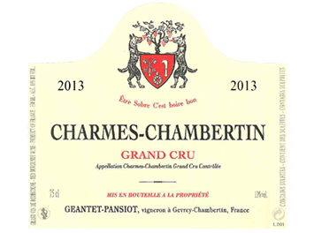 Domaine Geantet Pansiot - Charmes Chambertin Grand Cru - Rouge - 2013