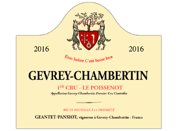 Domaine Geantet Pansiot - Gevrey-Chambertin 1er cru - Poissenot - Rouge - 2016