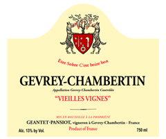 Domaine Geantet-Pansiot - Gevrey-Chambertin - Vieilles Vignes - Rouge - 2017