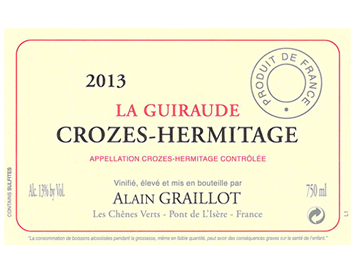 Domaine Alain Graillot - Crozes-Hermitage - La Guiraude - Rouge - 2013