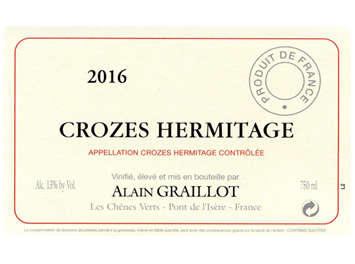Domaine Alain Graillot - Crozes-Hermitage - Rouge - 2016