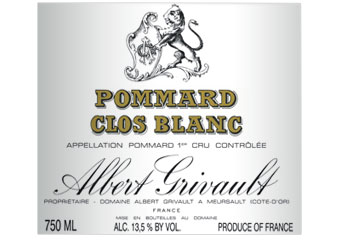 Domaine Albert Grivault - Pommard Premier Cru - Clos Blanc Rouge 2010