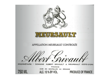Domaine Albert Grivault - Meursault - Blanc - 2009