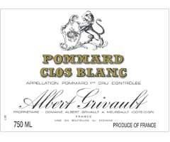 Domaine Albert Grivault - Pommard 1er Cru - Clos Blanc - Rouge - 2011