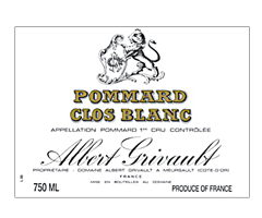 Domaine Albert Grivault - Pommard 1er Cru - Clos Blanc - Rouge - 2016