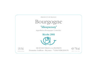 Domaine Guffens-Heynen - Bourgogne - Idiosyncrazy Blanc 2008