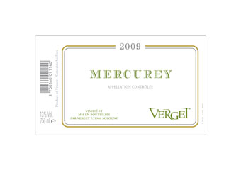 Verget - Mercurey Blanc 2009