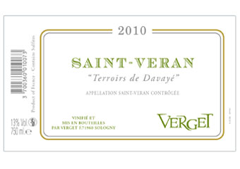 Verget - Saint-Véran - Terroirs de Davayé Blanc 2010