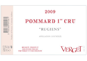 Verget - Pommard Premier Cru - Rugiens Rouge 2009