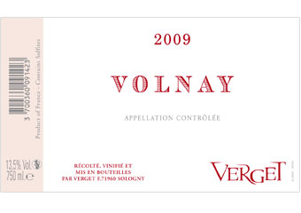 Verget - Volnay - Rouge 2009