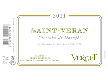 Verget  - Saint-Véran - Terroir de Davayé - Blanc - 2011