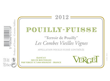 Verget - Pouilly-Fuissé - Terroir de Pouilly Les Combes Vieilles Vignes - Blanc - 2012