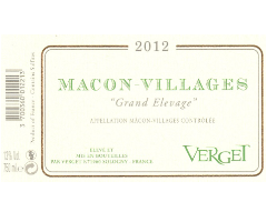 Verget - Mâcon Villages - Grand Elevage - Blanc - 2012