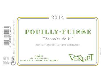 Verget  - Pouilly-Fuissé - Terroirs de V. - Blanc - 2014