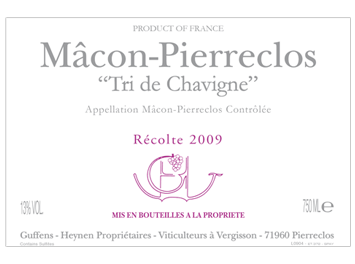 Verget - Domaine Guffens-Heynen - Mâcon-Pierreclos - Tri de Chavigne - Blanc - 2009