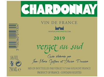 Verget au Sud - Vin de France - Chardonnay - Blanc - 2019
