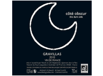 Clos du Gravillas - Vin de France - Côté Obscur - Rouge - 2010