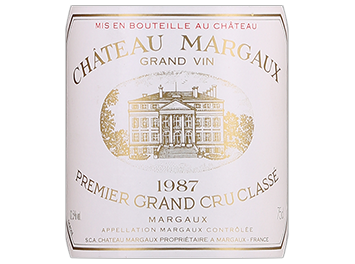 Château Margaux - Margaux - 1er Cru Classé en 1855 - Rouge - 1987