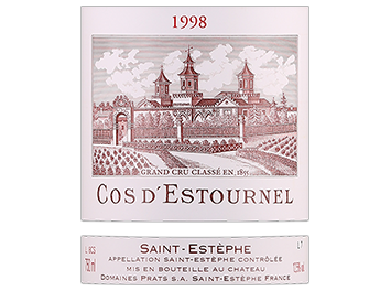 Château Cos d'Estournel - Saint-Estèphe - Rouge - 1998