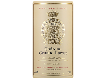 Château Gruaud Larose - Saint-Julien - 2ème Cru Classé en 1855 - Rouge - 1998