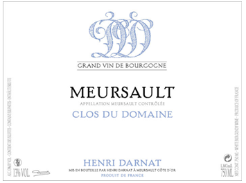 Domaine Henri Darnat - Meursault - Clos du Domaine - Blanc - 2013