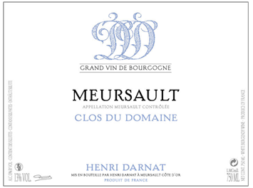Domaine Henri Darnat - Meursault - Clos du Domaine - Blanc - 2017