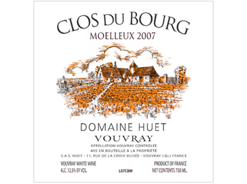 Domaine Huet - Vouvray Moelleux - Clos du Bourg - Blanc - 2007