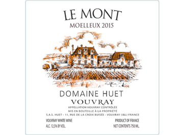 Domaine Huet - Vouvray - Moelleux Le Mont - Blanc - 2015
