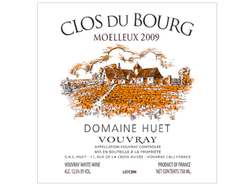 Domaine Huet - Vouvray - Clos du Bourg - Moelleux - Blanc - 2009