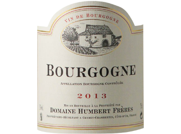 Domaine Humbert Frères - Bourgogne - Pinot Noir - Rouge - 2013