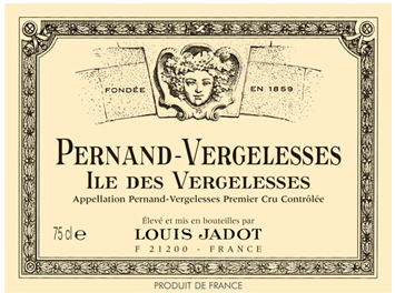 Louis Jadot - Pernand-Vergelesses 1er cru - Ile des vergelesses - Rouge - 2016