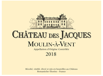 Château des Jacques - Moulin-à-Vent - Rouge - 2018