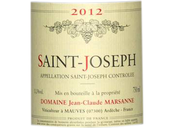 Domaine Jean-Claude Marsanne - Saint Joseph - Rouge - 2012