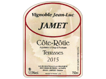 Vignoble Jean-Luc Jamet - Côte-Rôtie - Terrasses - Rouge - 2015