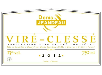Domaine Denis Jeandeau - Viré Clessé - Blanc - 2012