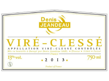 Domaine Denis Jeandeau - Viré-Clessé - Blanc - 2013