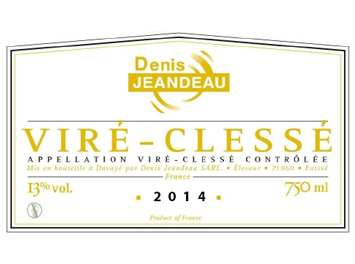 Domaine Denis Jeandeau - Viré-Clessé - Blanc - 2014