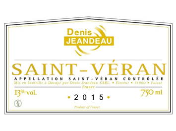 Domaine Denis Jeandeau - Saint-Véran - Blanc - 2015