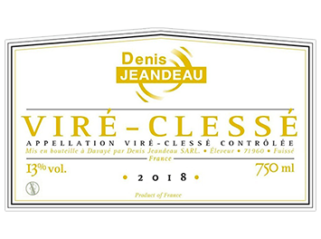 Domaine Denis Jeandeau - Viré-Clessé - Blanc - 2018