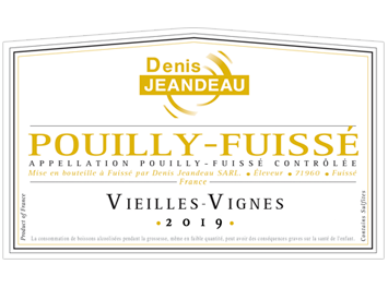 Domaine Denis Jeandeau - Pouilly-Fuissé - Vieilles Vignes - Blanc - 2019