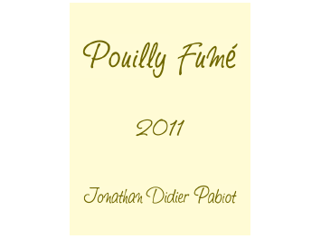 Jonathan Pabiot - Pouilly-Fumé - Blanc 2011