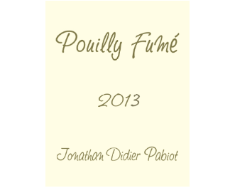 Jonathan Pabiot - Pouilly-Fumé - Blanc - 2013