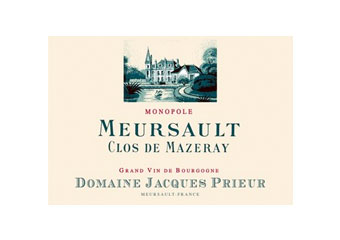 Domaine Jacques Prieur - Meursault - Clos de Mazeray Monopole Blanc 2009