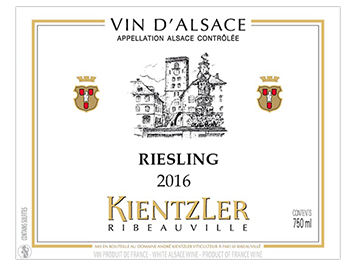 Domaine Kientzler - Alsace - Riesling - Blanc - 2016