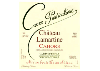 Château Lamartine - Cahors - Cuvée Particulière Rouge 2009