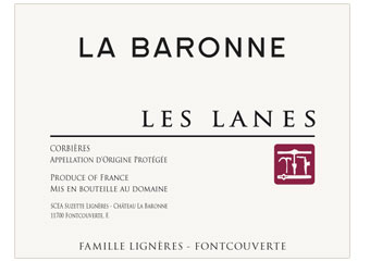 Château La Baronne - Corbières - Les Lanes Rouge 2010